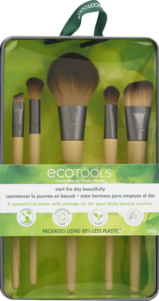 Ecotools Start the Day Beautifully Kit Makeup Brush Set (5 ct)