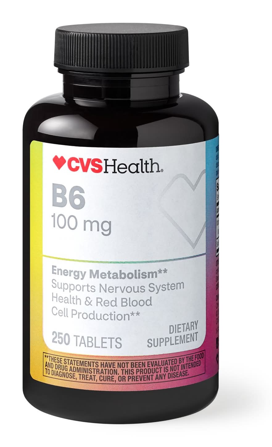 CVS Health Vitamin B6 100mg Energy Metabolism Tablets (250 ct)