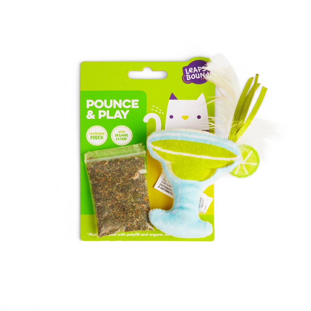 Leaps & bounds juguete suave margarita para gato con catnip