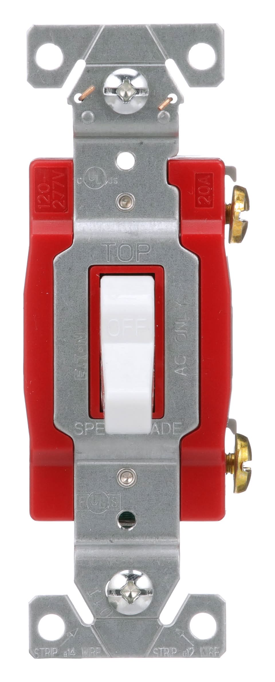 Eaton 20-amp Single-pole Toggle Light Switch , White