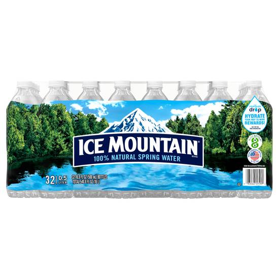 Ice Mountain 100% Natural Spring Water (32 ct,16.9 fl oz)