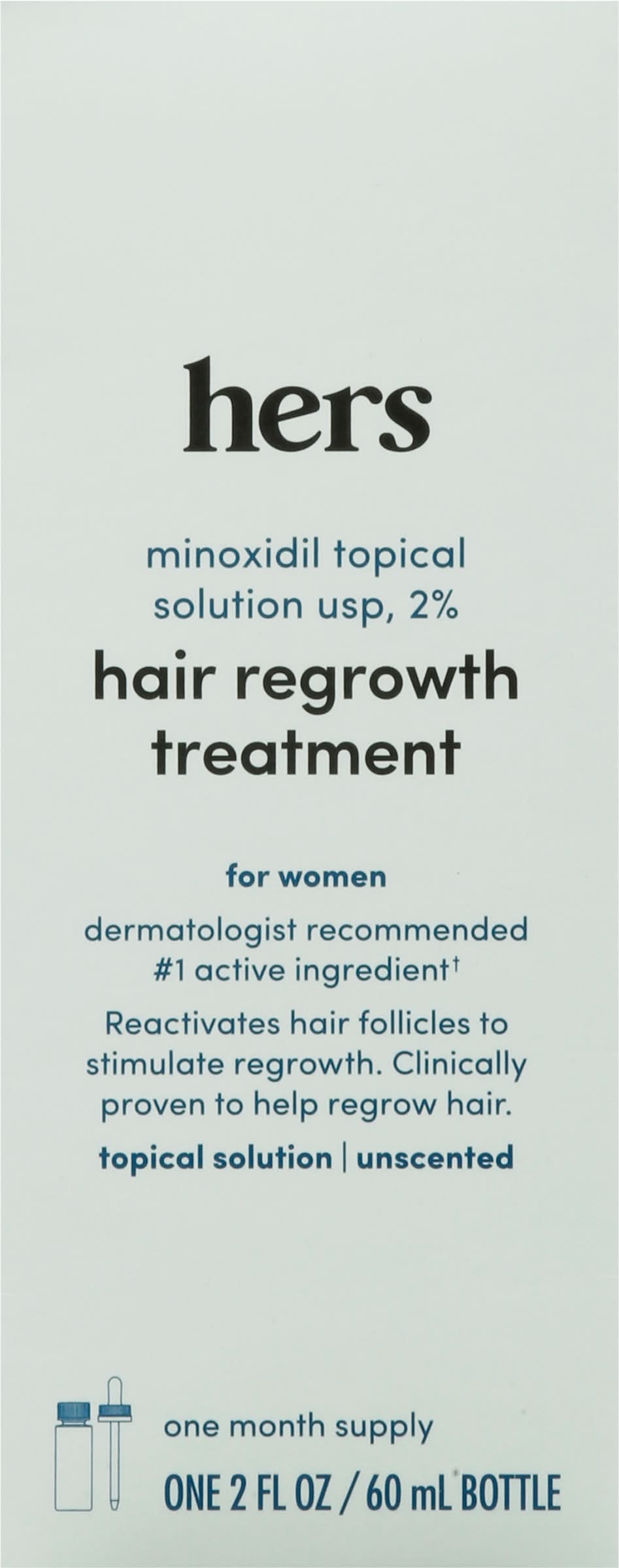 hers Unscented Hair Regrowth Treatment For Women (60 ml)