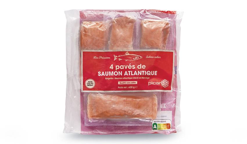 4 pavés de saumon atlantique, élevé en Norvège