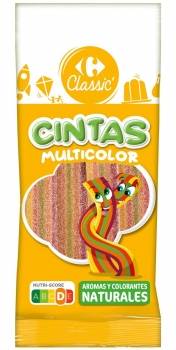 Cintas multicolor Carrefour Classic 100 g.