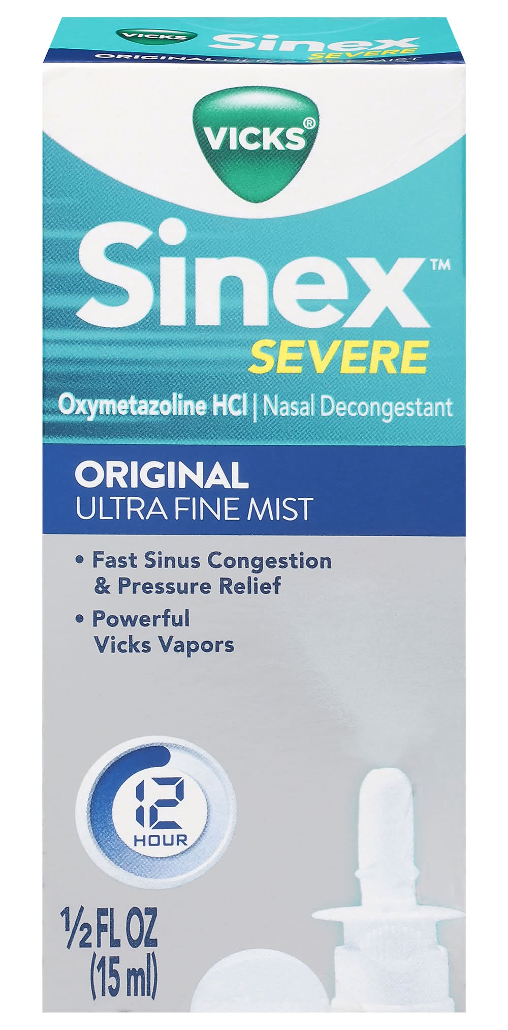 Vicks Sinex Severe Original Nasal Spray Ultra Fine Mist (0.5 fl oz)