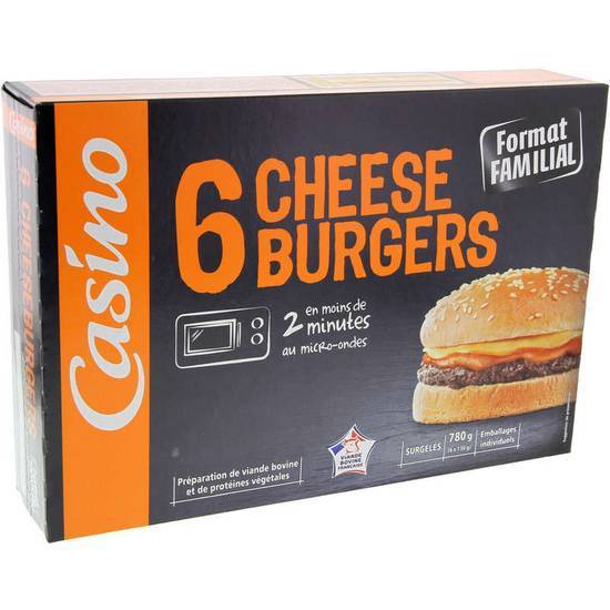 Casino Cheeseburgers - x6 780g