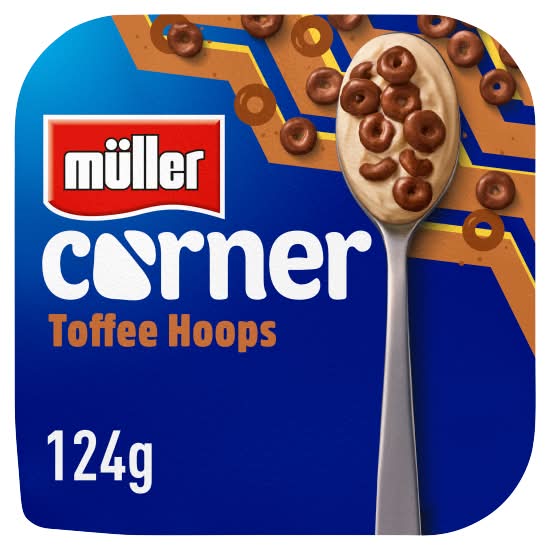 Müller Toffee Hoops, Corner Delicious Creamy Yogurt (124g)