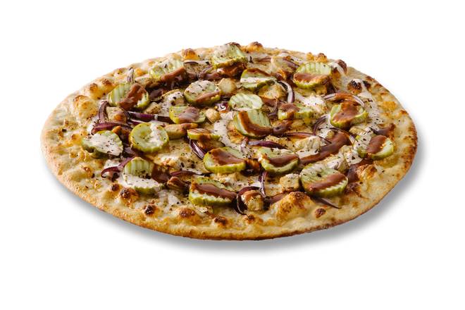 Order 14" Nashville Hot Chicken & Pickles food online from Zalat Pizza store, Arlington on bringmethat.com