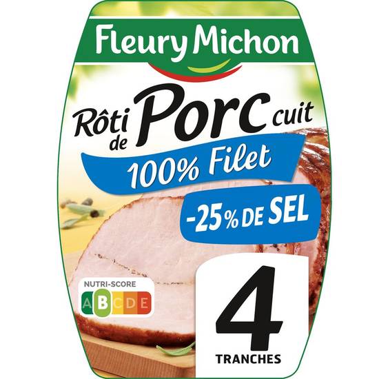 Rôti de porc cuit Fleury Michon 4x40g
