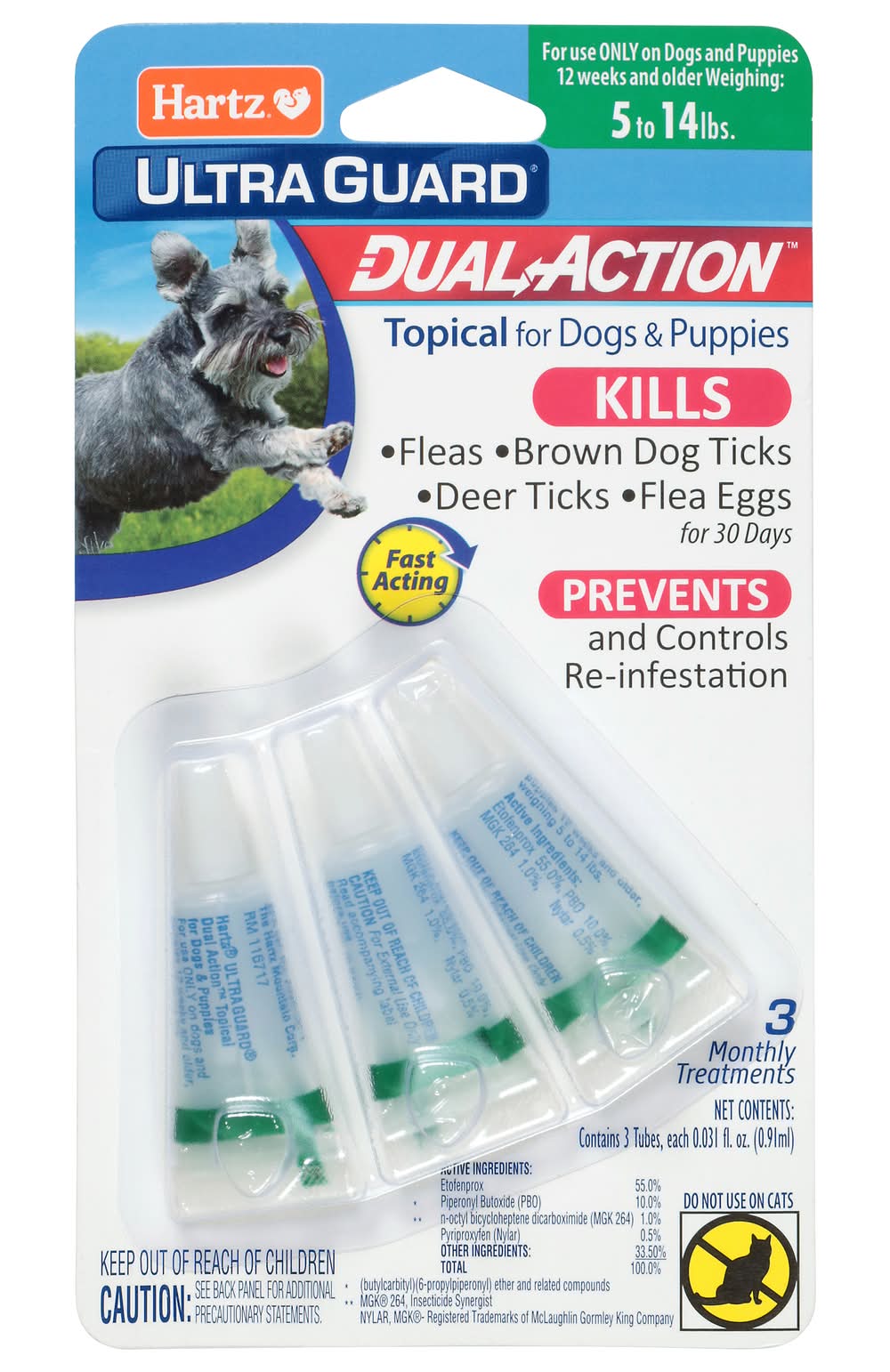 Hartz Topical Flea Killer For Small Dogs & Puppies (0.1 oz)