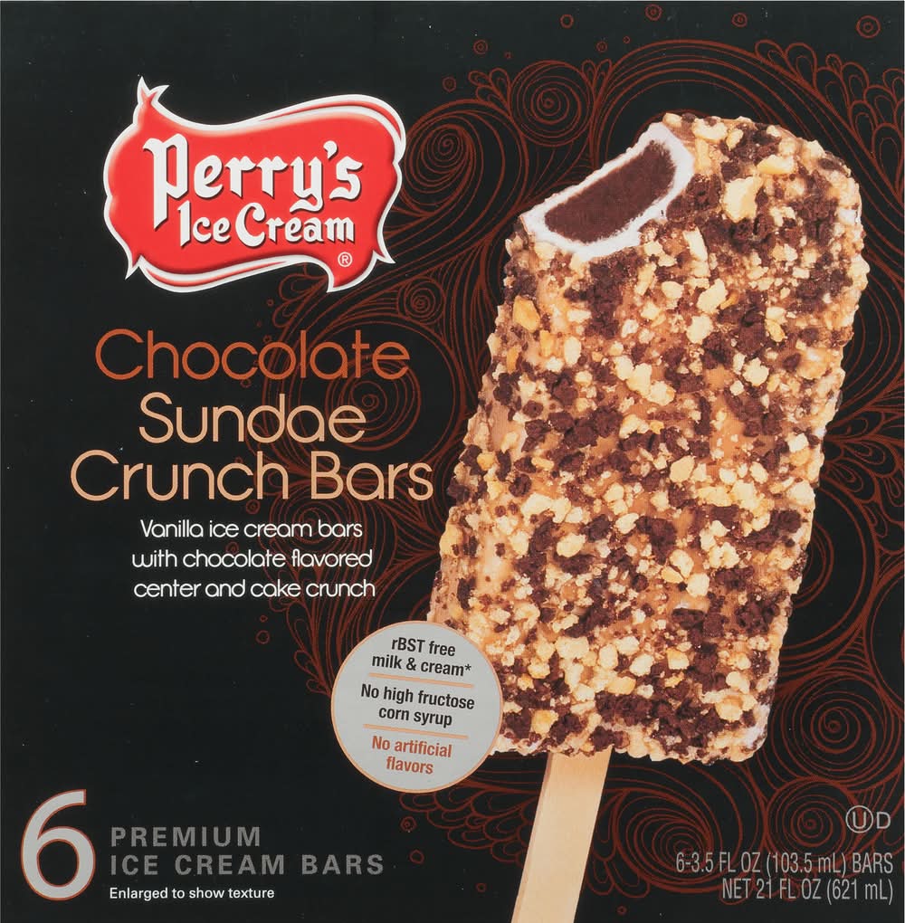 Perry's Ice Cream Chocolate Sundae Crunch Bars (3.5 fl oz, 6 ct)