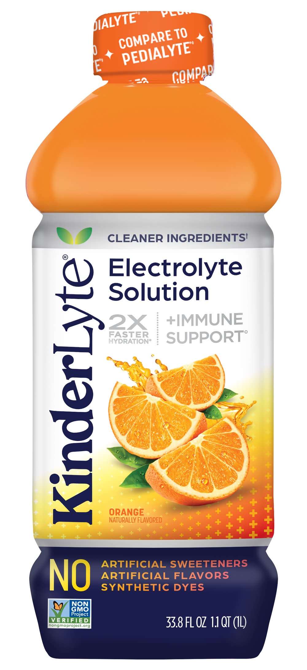 KinderLyte Orange Electrolyte Solution (33.8 fl oz)