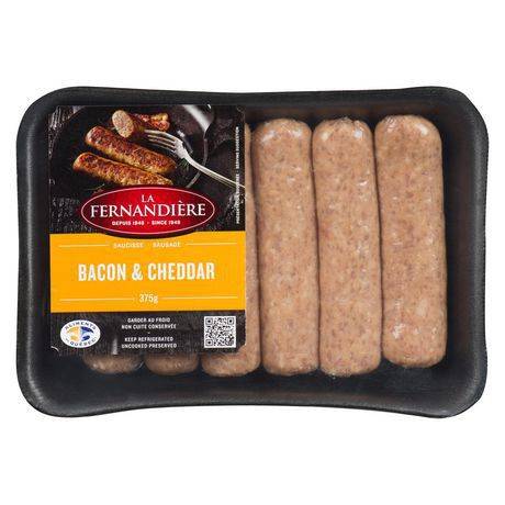 La fernandière saucisses au bacon et cheddar (375 g) - bacon & cheddar sausage (375 g)