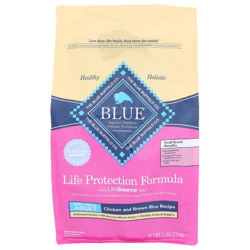 The Blue Buffalo Co. Chicken & Brown Rice Recipe Small Adult Dog Food