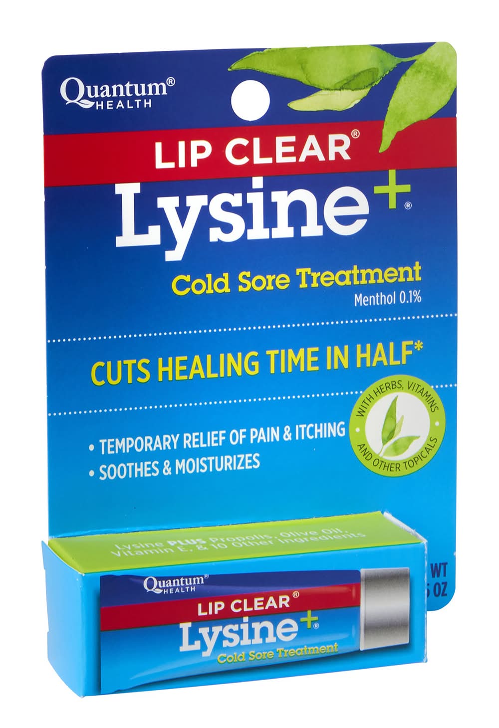 Quantum Health Lip Clear Lysine+ Cold Sore Treatment (0.25 oz)
