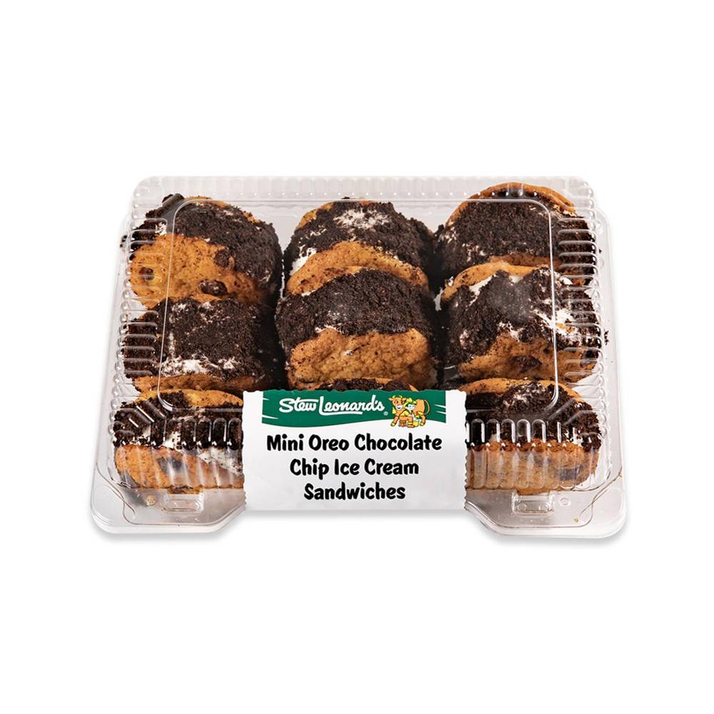 Stew Leonard's Mini Oreo Chocolate Chip Ice Cream Sandwiches (9 ct)