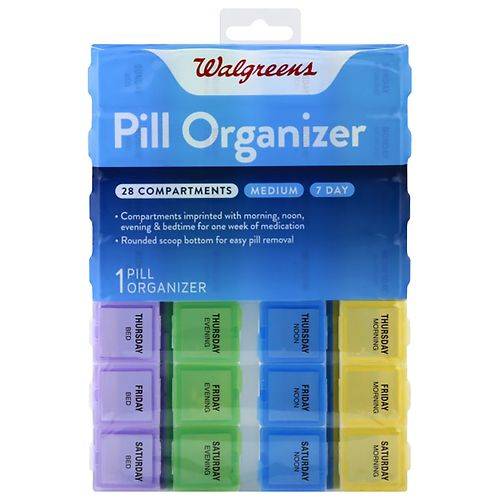 Walgreens Standard 7-Day Pill Organizer - 1.0 ea