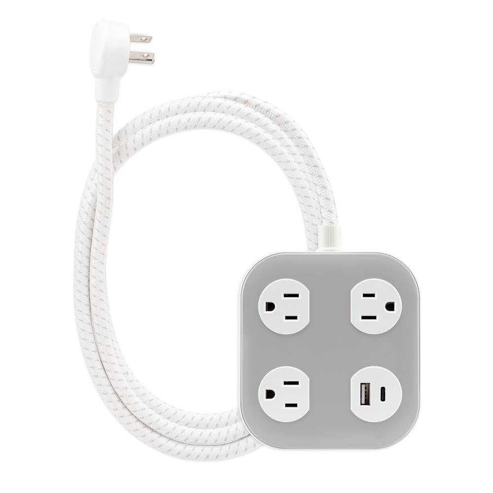 Utilitech 6-ft Surge Protector 3-Outlet 250 Joules 1875-Watt White Indoor Wall Tap Surge Protector | 78524