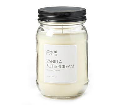 Vanilla Buttercream Mason Jar Candle, 10 oz.