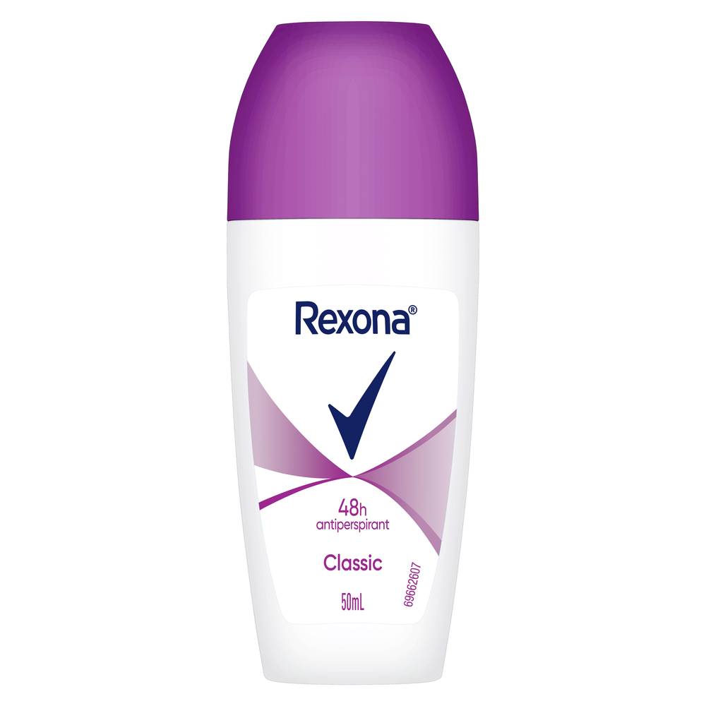 Rexona Women Classic Antiperspirant Roll on Deodorant (50mL)