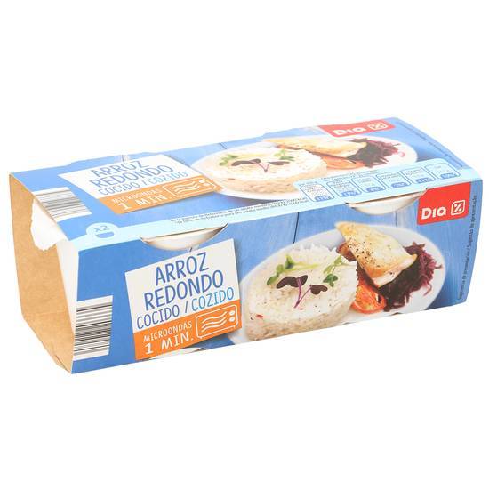 DIA arroz redondo vaso 2 x 125 gr