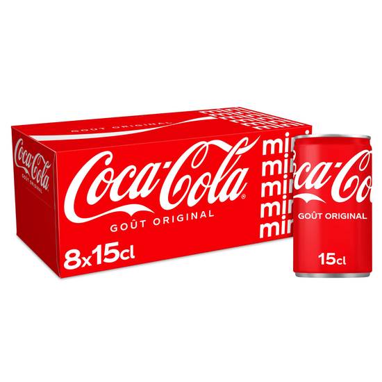 Coca-Cola - Goût original boisson rafraîchissante (8 pièces, 150 ml)