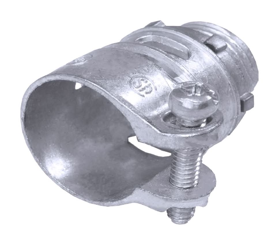 Sigma Engineered Solutions Proconnex 3/8 In. D Die-Cast Zinc Squeeze Connector For Ac, Mc Or Fmc/Rwf