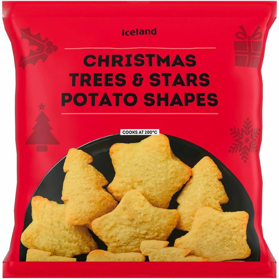 Iceland 400g Potato Stars and Christmas Trees