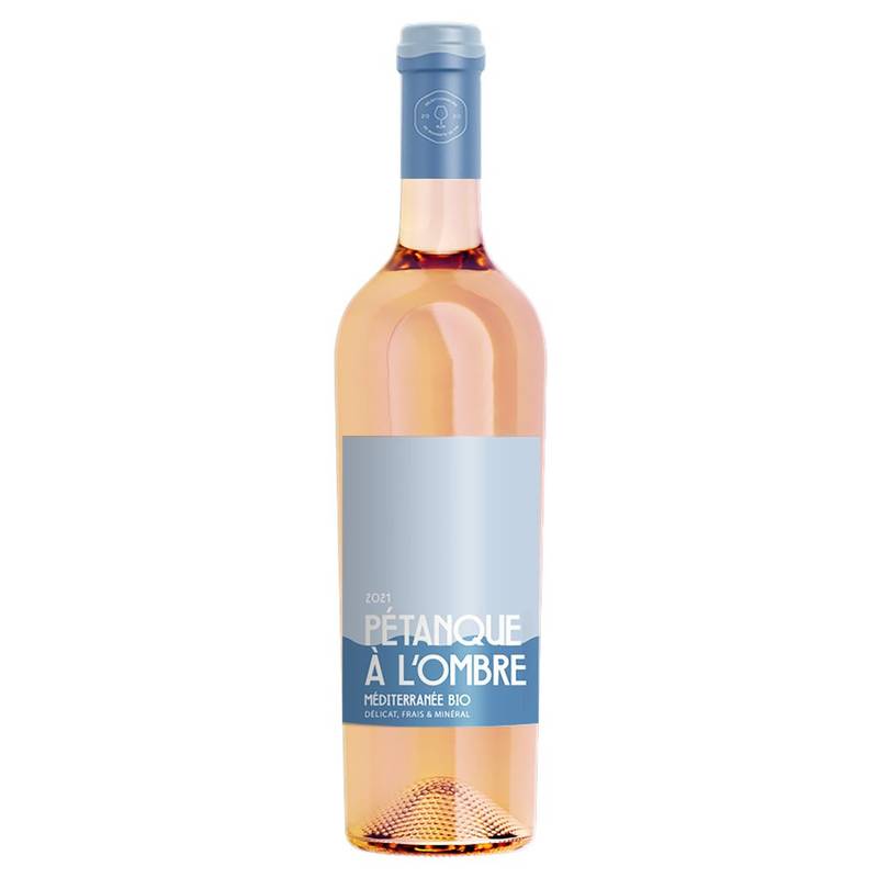 Pétanque à l'ombre - Vin rosé méditerrannée bio, 2021 (750ml)