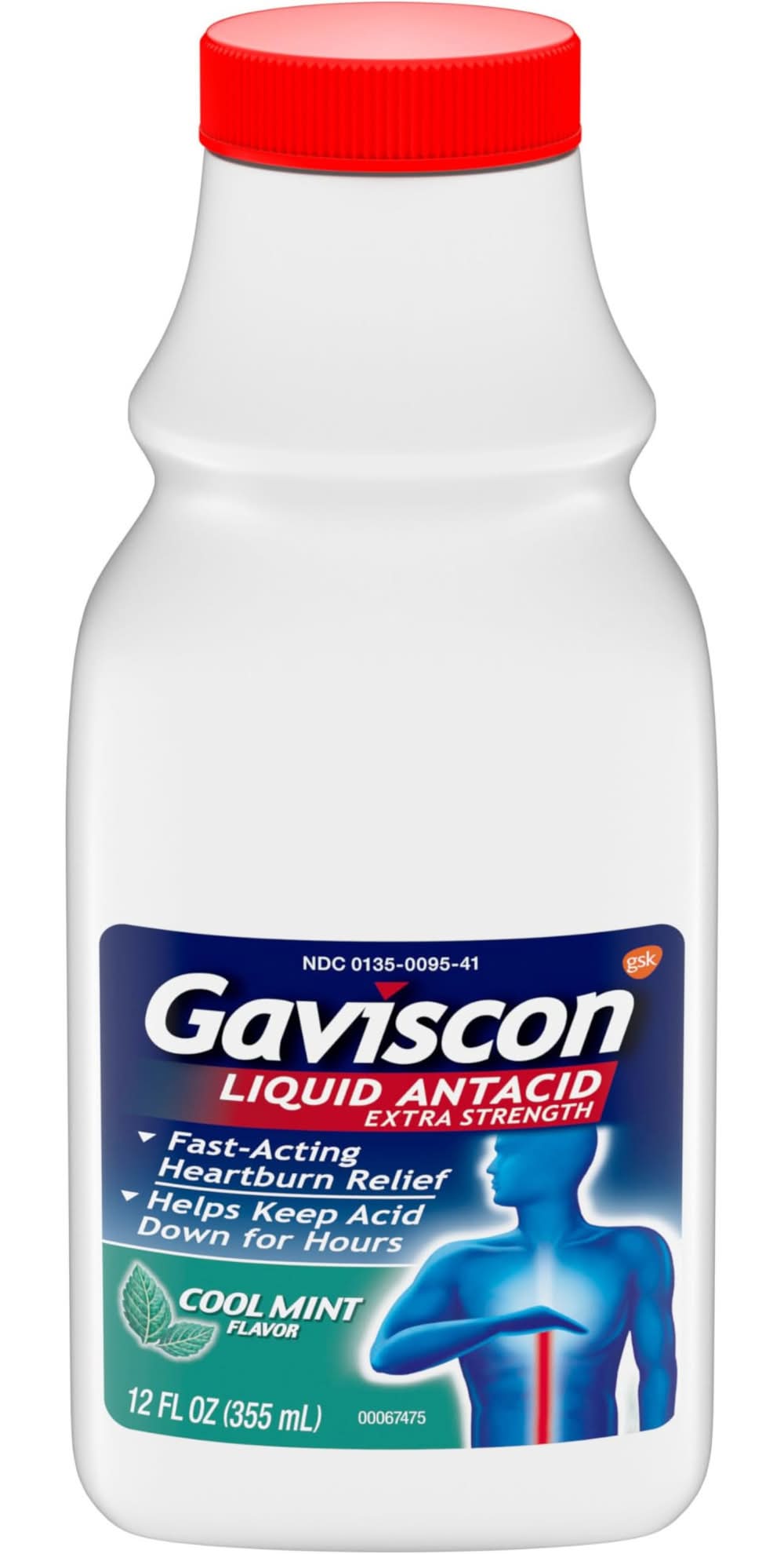 Gaviscon Liquid Extra Strength Antacid, Cool Mint (12 fl oz)