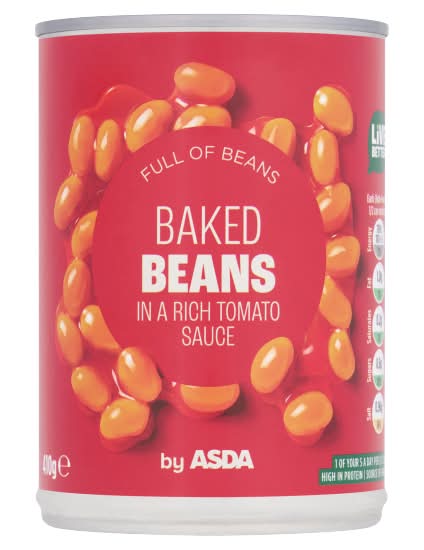ASDA Baked Beans in a Rich Tomato Sauce (410g)