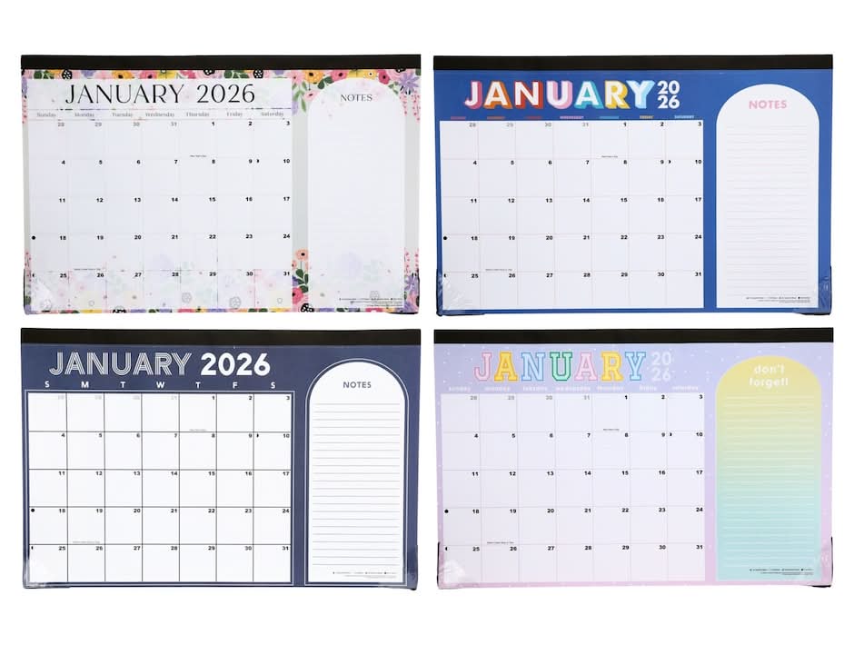 Desk Blotter Calendar 2026