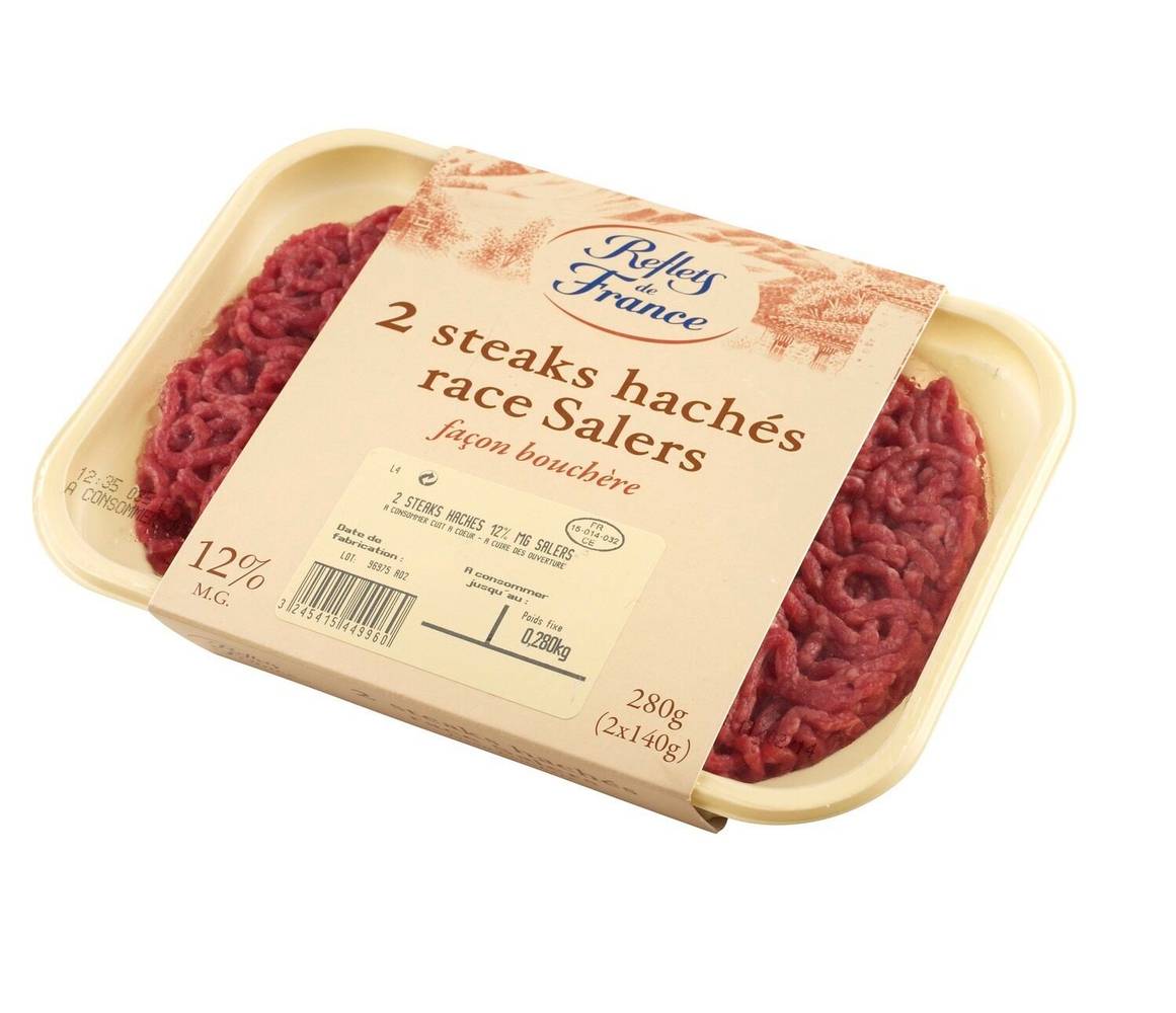 Reflets de France - Steak haché viande bovine race salers (2 pièces)