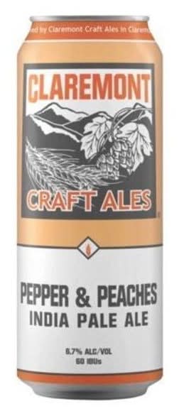 Claremont Craft Ales Pepper & Peaches Ipa Beer (4 x 16 fl oz)