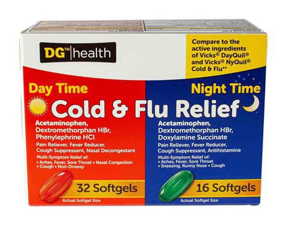 DG Health Cold & Flu Relief Dual pack Softgels (48 ct)