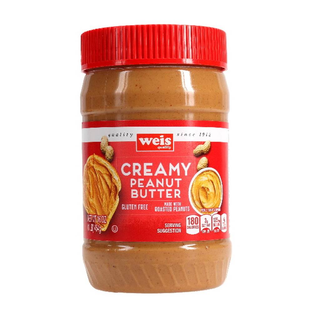 Weis Creamy Peanut Butter (16 oz)