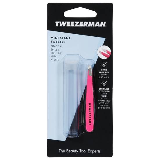 Tweezerman Neon Pink Mini Slant Tweezer
