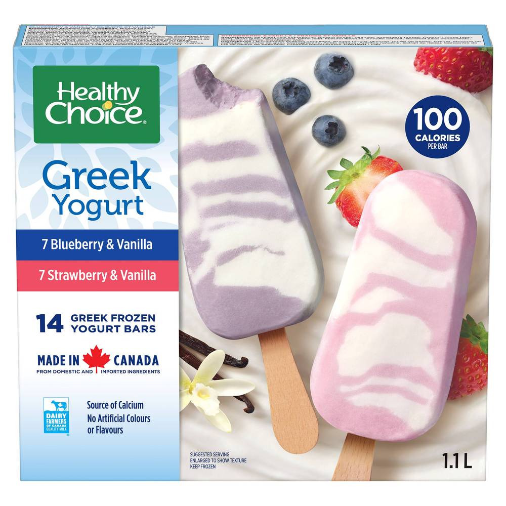 Healthy Choice Greek yogurt bars (14 units)