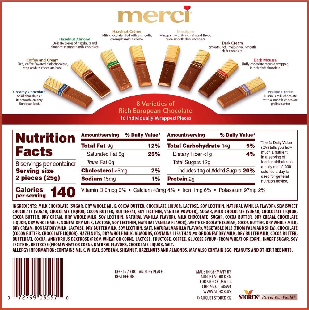 CVS Pharmacy - Merci Finest European Chocolates, Assorted (7 oz