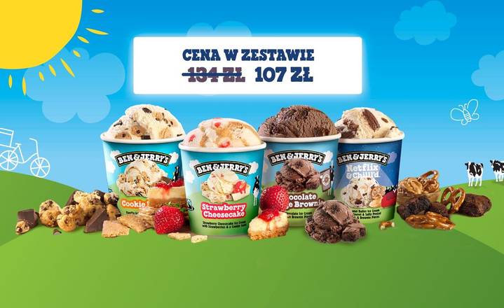 Zestaw 4 kubków BEN&JERRY'S