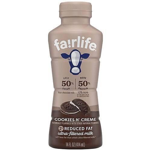 Fairlife Cookies N' Creme 2% Ultra-Filtered Milk - 14.0 fl oz