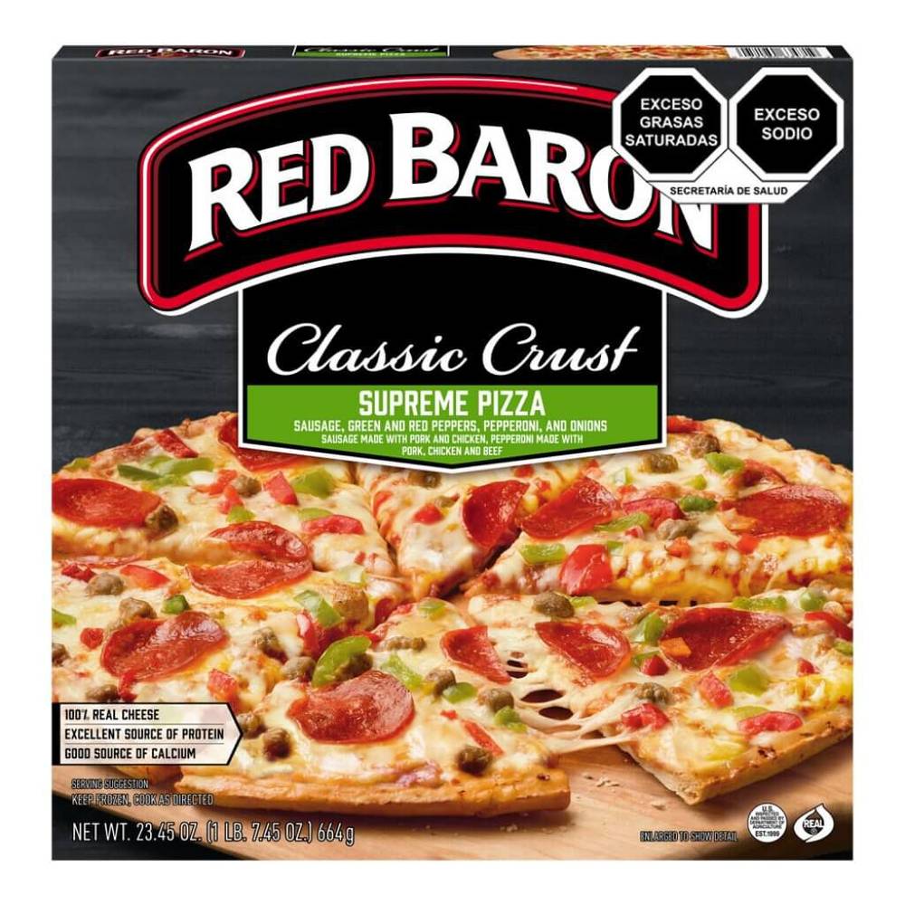 Red baron pizza clásica suprema (664 g)