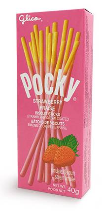 Pocky Cream Coated Biscuit Sticks, Strawberry (33 g)