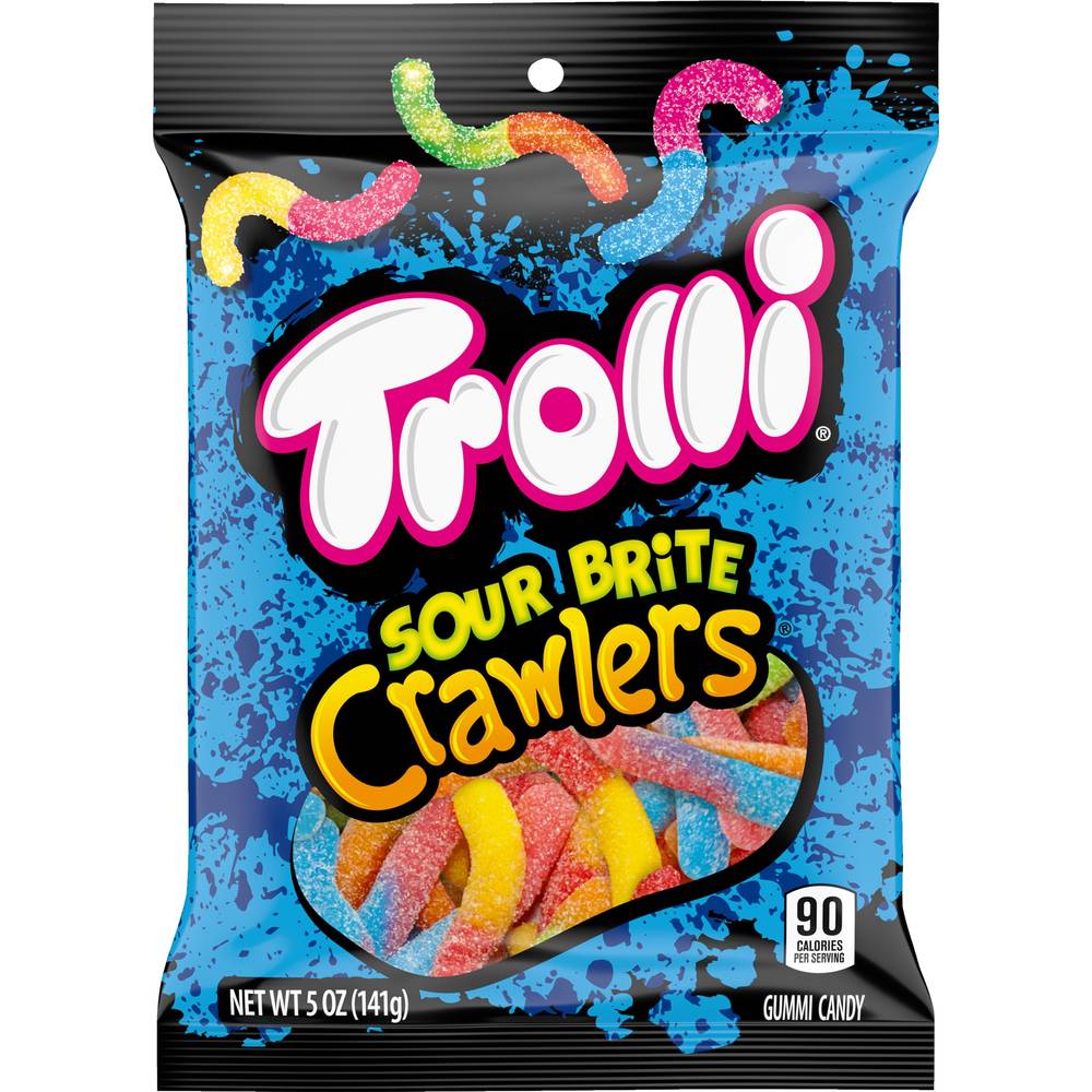 Trolli Delicious Sour Bite Crawlers Gummi Snacks - 5 oz. Bag - Perfect for Gummy Candy Lovers | TBC12