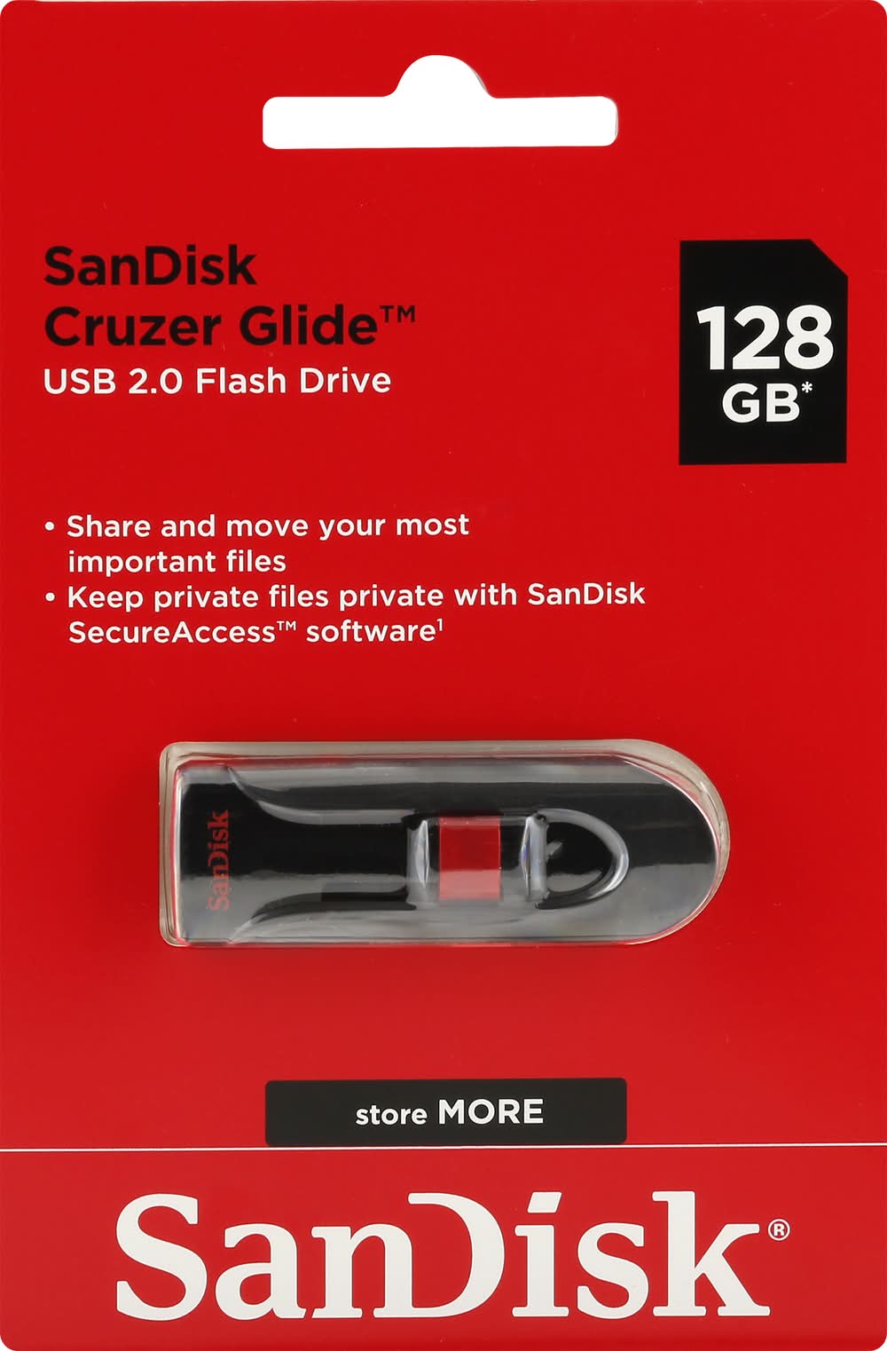 SanDisk Cruzer Glide 128gb Usb 2.0 Flash Drive