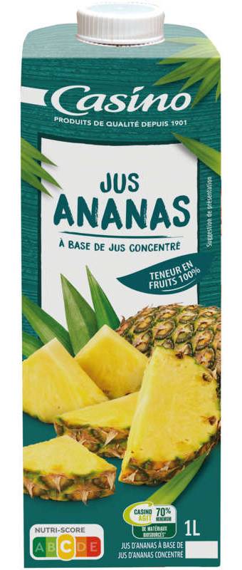 Casino Jus d'ananas - A base de concentré - 1l