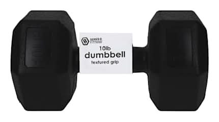 Series-8 Fitness™ Textured Grip Dumbbell 10lb Black
