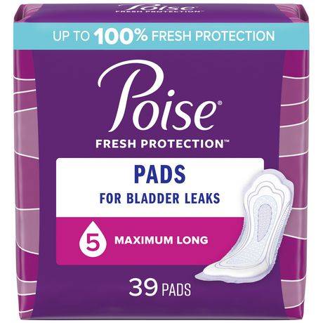 Poise Absorbency Pads, L (39 ct)