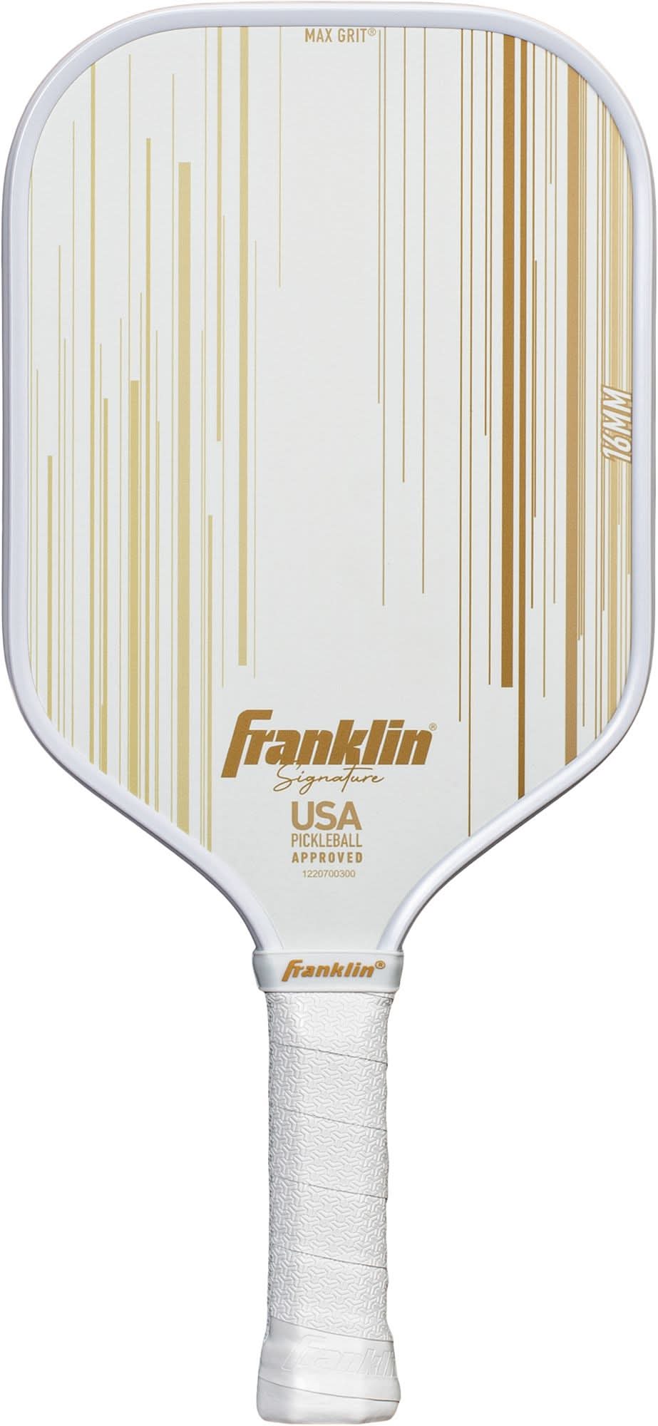 Franklin Signature Pro 16mm Pickleball Paddle (White/Gold)