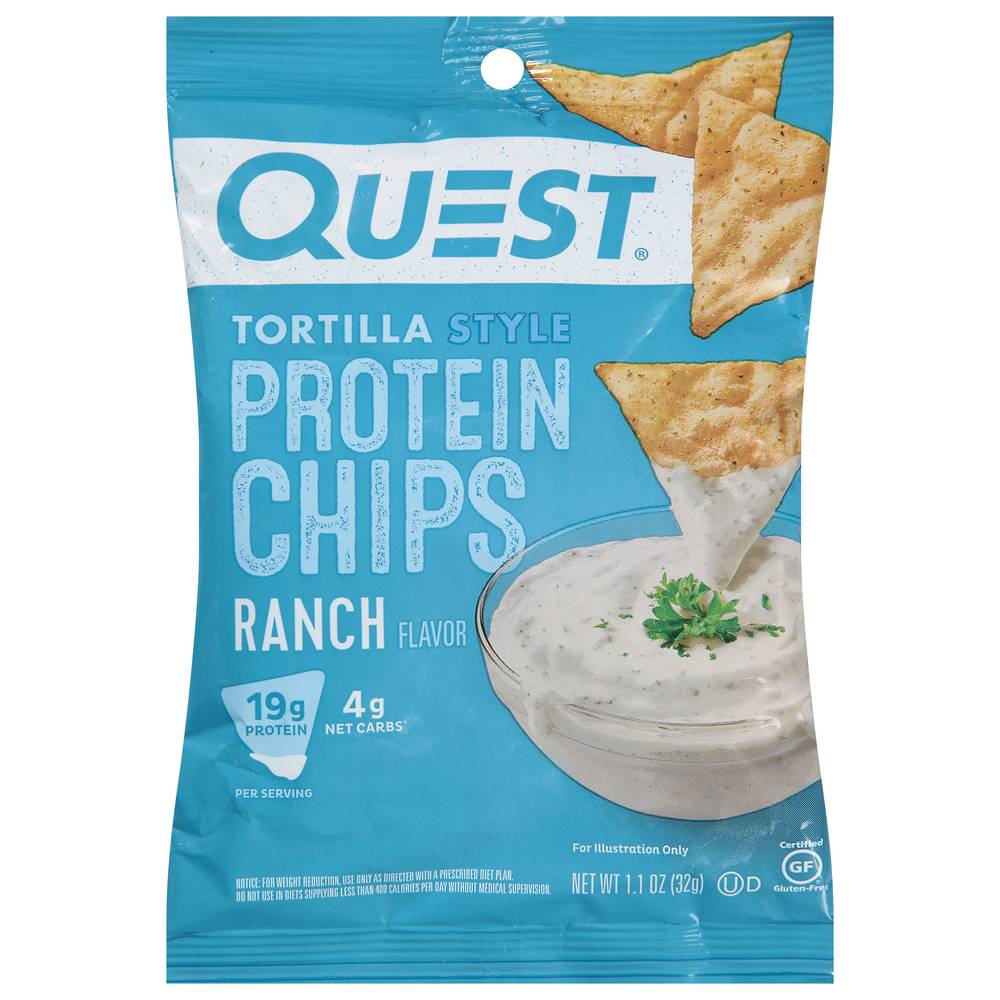 Quest Tortilla Style Ranch Flavor Protein Chips